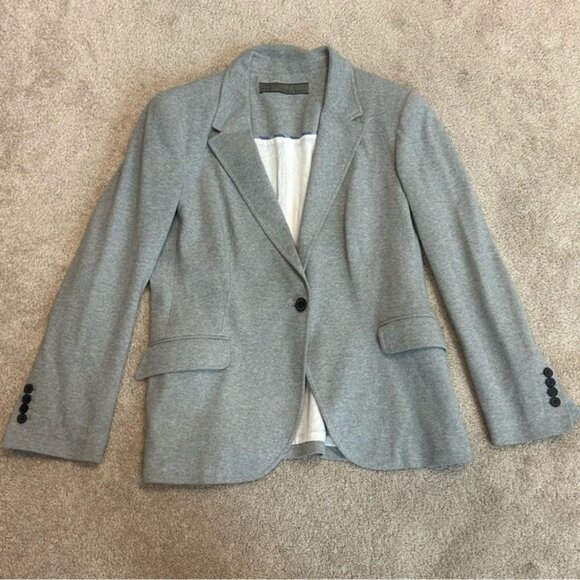 Zara Gray oversized single breasted blazer jacket Sz XL - Picture 5 of 14
